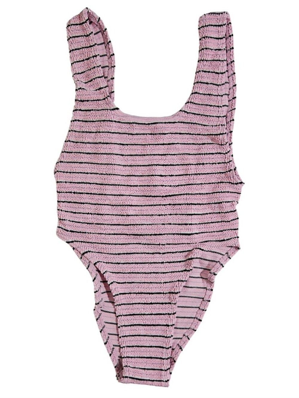 BOND-EYE Swimsuit Maxam One Piece Pastel Pink Stripe ONE SIZE NWT